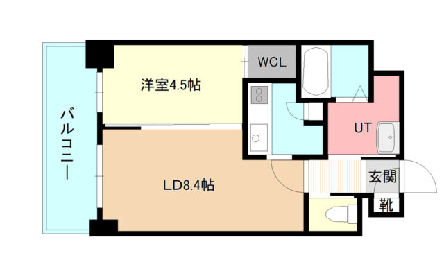 札幌マンスリーマンションの小泉マンションMem19　202 間取り図